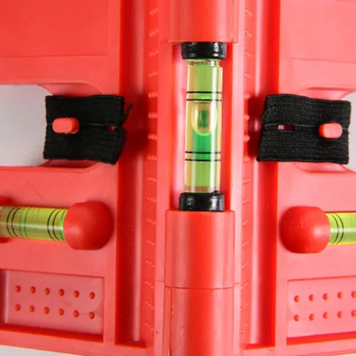 Miniatura 3 de Herramienta magnética para nivel de poste, nivel de burbuja vertical horizontal plegable, ángulo ajustable de bolsillo, niveles de alcohol