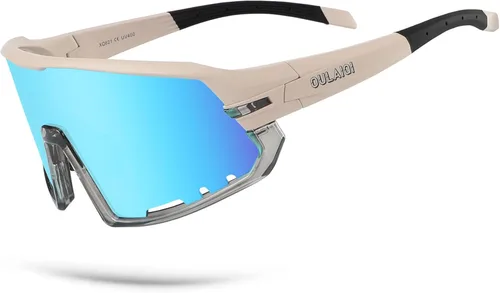 OULAIQI Gafas de sol de béisbol para hombres, mujeres y jóvenes, protección UV400 para correr, softbol, golf, deportes, gafas de sol