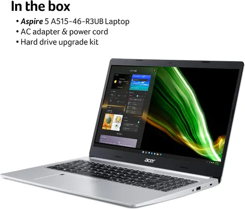 Miniatura 9 de Acer Aspire 5 A515-46-R3UB Pantalla IPS Full HD de 15.6 pulgadas Procesador móvil AMD Ryzen 3 3350U Quad-Core 4 GB DDR4 SSD NVMe de 128 GB