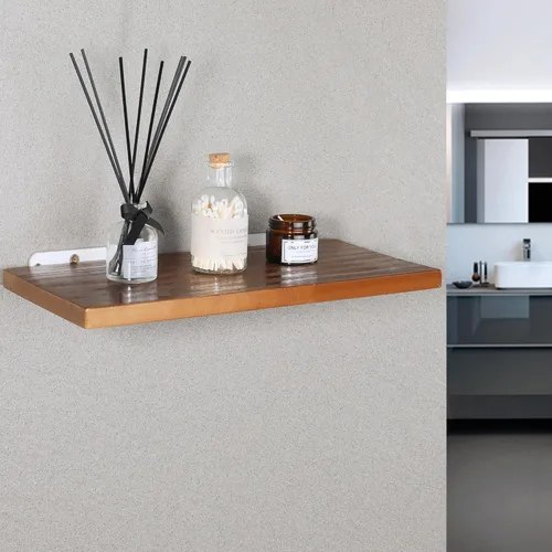 Miniatura 3 de Alise Soportes de estante flotantes, 4 soportes de 90° L resistentes para madera, soportes blancos de 4 pulgadas para estantes ocultos de pared