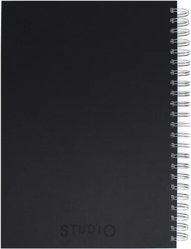 Miniatura 3 de Artway Studio - Cuaderno de bocetos A4 con espiral - Retrato - 96 caras/48 páginas de papel de cartucho de 6.00 oz/m² - Cuaderno de bocetos negro