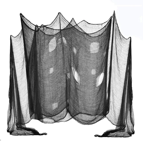 (48 x 240 pulgadas, tela espeluznante de Halloween, espeluznante tela de queso gigante para suministros de fiesta de Halloween, decoración de pared