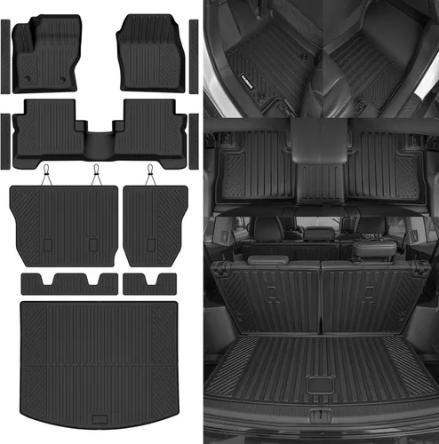 Miniatura 49 de Alfombrillas de piso Naibeve para Ford Edge 2015 2016 2017 2018 2019 2020 2021 2022 2023 2024 2025 - Ajuste personalizado para todo clima