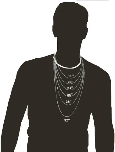 Miniatura 7 de YL Collar de cruz para hombre de acero inoxidable 316L con colgante grande de Jesucristo, color blancodoradonegro, cadena Rolo para 20, 22, 24, 26