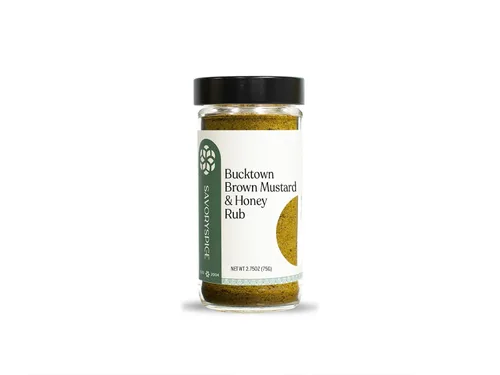 Savory Spice Bucktown Brown Mustard & Honey Rub - Condimento de mostaza con miel para barbacoa y parrilla, frotar mostaza estilo Chicago para pollo,
