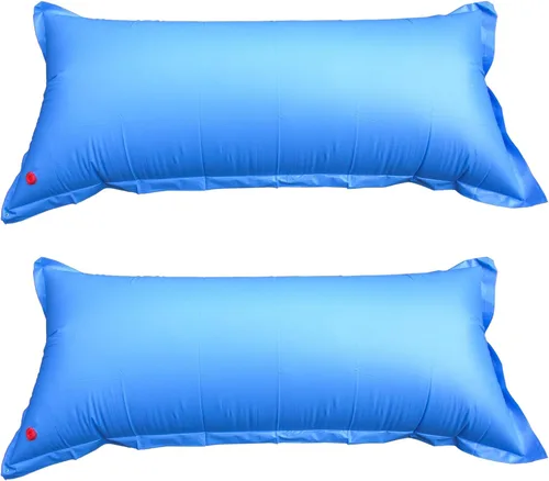 Miniatura 5 de Pool Mate 1-3745 almohada de aire resistente para cubierta de alberca en invierno, 4 x 5 pies, Paquete de 2, Azul