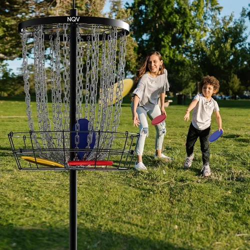 Miniatura 7 de NQV PRO Disc Golf Basket,Heavy Duty 24 Chain Portable Target with Transit Bag, Outdoor/Indoor
