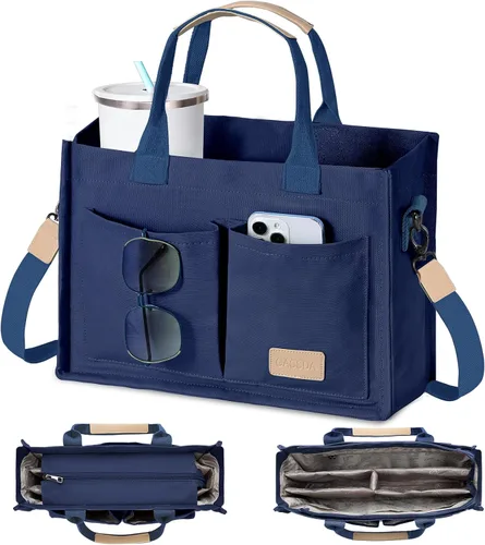 Miniatura 18 de GASSDA Canvas Tote Bag for Women Crossbody Work Purse with Pockets Top Handle Handbag Satchel Bags for Travel Nurse Teacher