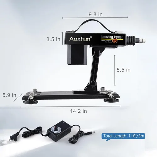 Miniatura 5 de Máquina sexual, AUXFUN máquina automática de consolador con control de aplicación Bluetooth, máquina de empuje para mujeres con 6 accesorios
