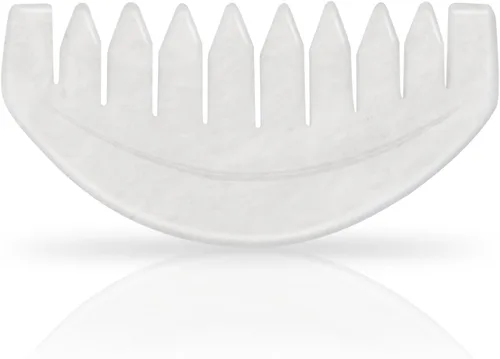 Miniatura 14 de Gua Sha Peine, jade de piedra guasha natural, peine de masaje para el cuidado del cuero cabelludo, herramienta de masaje para raspado corporal Gua