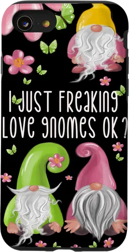 Miniatura 18 de Funda de gnomo floral de primavera para mujeres y niñas, lindo diseño de gnomos de verano para iPhone 17