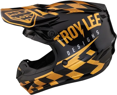 Troy Lee Designs modelo SE4 - Casco de motocross de poliacrillita para adulto (talla XCH, blanca/gris)