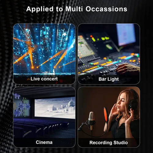 Miniatura 7 de Cable XLR macho a hembra de 4 canales, 3 pines, extensor múltiple para iluminación de escenario y estudio de grabación, canal XLR/AES/DMX sobre