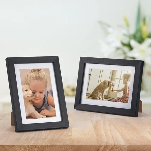 Miniatura 2 de Giftgarden - Portarretratos de 10 x 15 cm, para mostrar fotos de 10 x 15 con paspartú o fotos de 13 x 18 cm sin paspartú, para pared o mesa