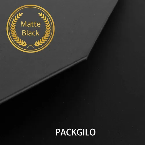 Miniatura 7 de 1 Pieza Caja de Regalo Extra Grande Negro Mate con Tapa, 16.5 x 13 x 5.3 pulgadas, Cajas de Regalo Gigantes Magnéticas Duras para Regalos, Ropa