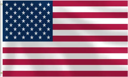 Banderas estadounidenses para exteriores de 3 x 5 pies, bandera USA resistente de doble costura, color vivo a prueba de decoloración, decoraciones