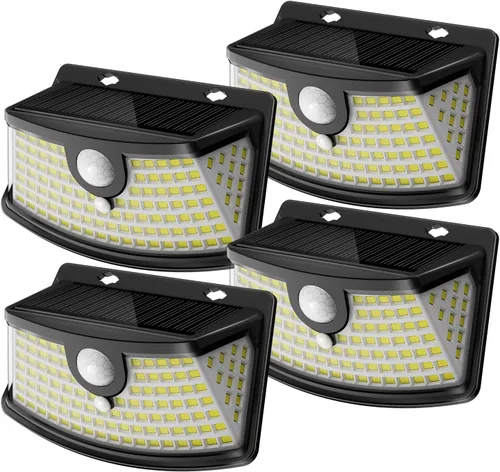 Miniatura 18 de Aootek Luces solares con sensor de movimiento, 120 luces LED con reflector de luces, gran angular de 270°, impermeable IP65, luces de paso