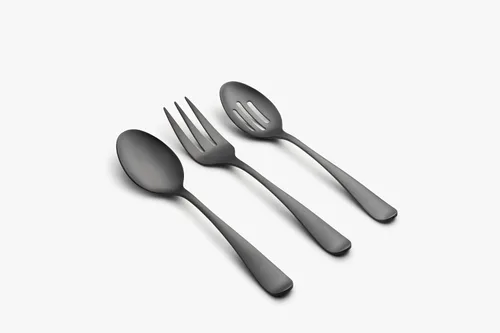 Miniatura 13 de Cambridge Silversmiths Rhiannon Black Satin - Juego de cubiertos de 20 piezas, servicio para 4 Negro