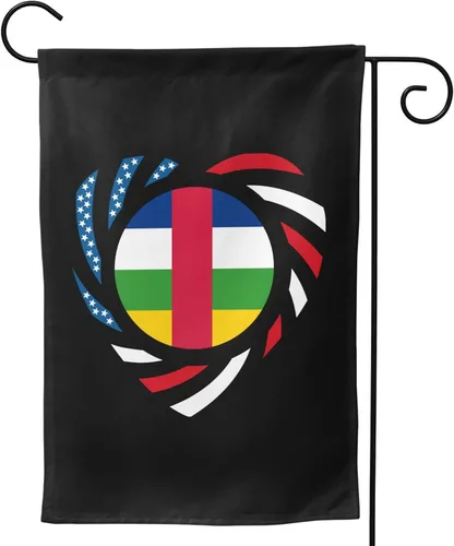 Miniatura 4 de We Heart America And Central African Republic Love Forever Garden Flag 28"x40" Inch Double Sided Garden Flags Home Lawn Outdoor Decor Flags Party