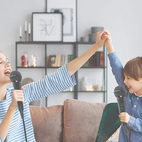 Miniatura 8 de E I F E R Micrófono dinámico con cable con enchufe de 0.256 in y cable de 9.8 ft para karaoke y rendimiento