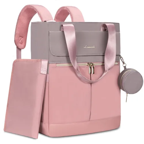 LOVEVOOK Mochila para Pañales, Bolsa Tote para Pañales con Bolsillos Aislados, Bolsa de Bebé para Niña y Niño con Cambiador, Bolsa Grande para