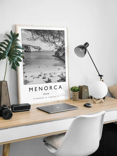 Miniatura 3 de Impresión de viaje de Menorca, póster de viaje de Menorca España, póster de viaje en blanco y negro, decoración de viajes, póster de viaje