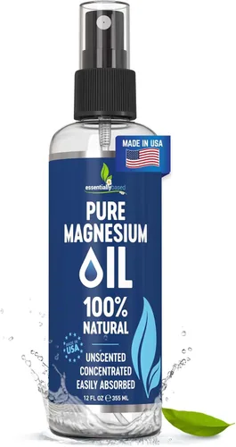 Miniatura 10 de Atomizador de aceite de magnesio 100 % puro, fuerza extra de 0.12 oz por onza, tamaño grande de 8 oz, alivia el dolor y ayuda a dormir de manera