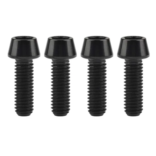 Miniatura 105 de Titanio Ti M6 x 10 16 18 20 25 30 35 40 45 50 55 60 2.559 in Allen - Tornillos hexagonales de 2.559 in, tornillos cónicos, paquete de 4