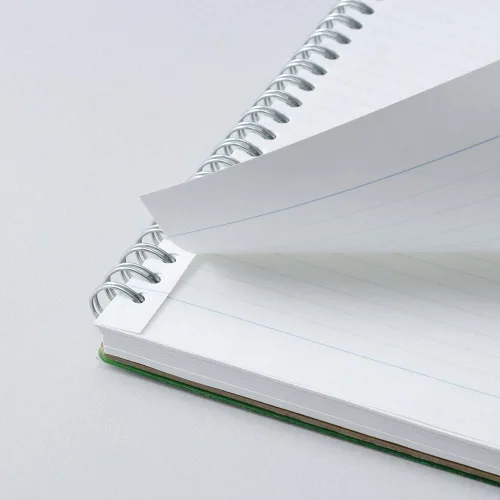 Miniatura 3 de Maruman Septcouleur - Cuaderno rayado - A5, 5.83 x 8.27 pulgadas, 80 hojas/160 páginas, diario de papel rayado universitario de 0.276 in, espiral