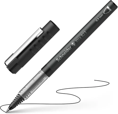 Miniatura 3 de Schneider XTRA 823 - Bolígrafo de tinta con punta cónica de acero inoxidable (0.012 in, 10 unidades), color negro