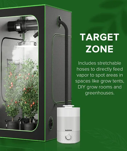 Miniatura 4 de Humidificadores de plantas sin fugas de 3L para invernadero de tienda de cultivo y sala de cultivo, llenado superior, apagado automático