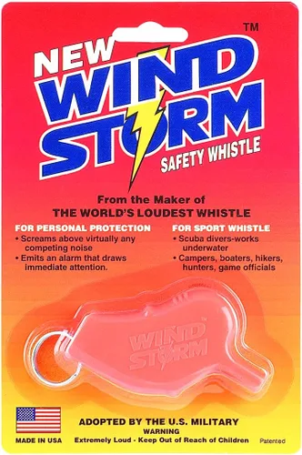 Storm Whistle Buceo y Deportes Acuáticos Silbato de seguridad para buceo más fuerte del mundo Buceo Policía Camping Barco Rafting Naranja