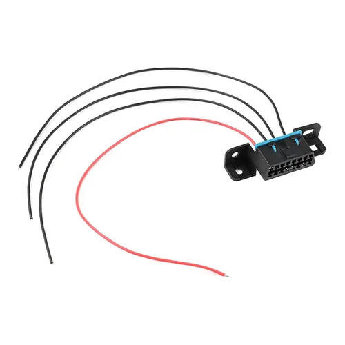 Miniatura 8 de OBD II OBD2 - Conector de arnés de 4 cables, puerto de salpicadero, cable estañado abierto, coleta, cables completos, diagnóstico de tablero