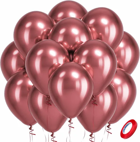 Miniatura 77 de Bezente - Globos de 12 pulgadas de látex con confeti para bodas, graduaciones, despedidas de soltera y cumpleaños, aptos para helio, dorado, 60
