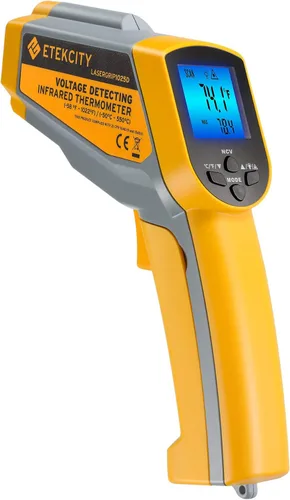 Miniatura 17 de Etekcity Pistola de temperatura láser termómetro infrarrojo 774, termómetro para carne, alimentos, caramelos y horno para accesorios de plancha