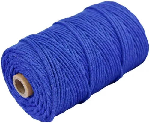 Miniatura 51 de Cordón de algodón para macramé, hilo torcido de 4 capas, cuerda de algodón natural, suministros perfectos de macramé, para hacer soportes colgantes