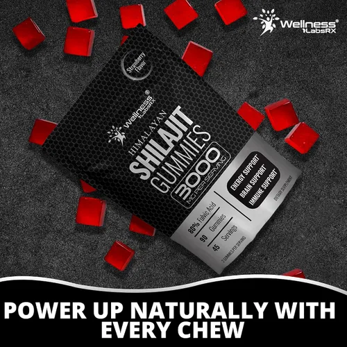 Miniatura 4 de Shilajit - Gomitas para hombres, 3000 mg de Shilajit puro del Himalaya para mujeres, aptas para dieta cetogénica, ricas en minerales traza y ácido