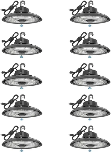 Miniatura 11 de HYPERLITE UFO LED Luz de Alta Bahía con Sensor de Movimiento 21000LM, 150W Luces LED Inteligentes de Alta Bahía con Control Remoto, Luz de Tienda