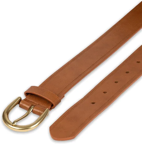 Miniatura 4 de Tienda Essentials Cinturón vaquero con borde crudo para mujer