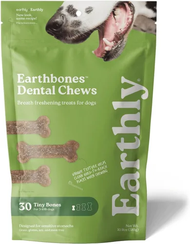 Miniatura 10 de Earthbones Dental para perros pequeños, 90 unidades (3 unidades)