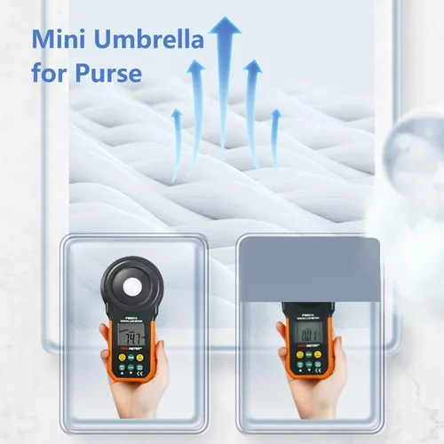 Miniatura 4 de Cloudia Mini paraguas para bolso, portátil y compacto, perfecto para lluvia y sol con protección UV