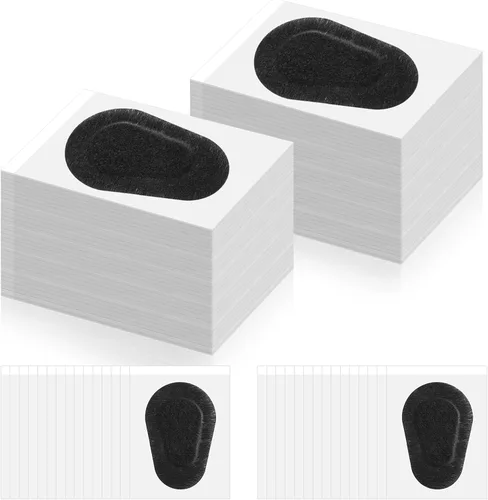 120 parches adhesivos para los ojos, parches para los ojos para adultos, parche desechable sin látex, vendajes adhesivos para adultos (3 x 2 Negro