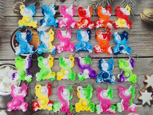 Miniatura 2 de Paquete de 24 mini juguetes para ansiedad de rana a granel para niños y niñas, regalos de fiesta de cumpleaños y recompensas para estudiantes