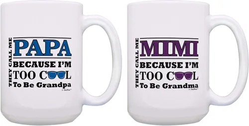 Miniatura 11 de ThisWear Regalo del Día de la Madre para Mimi Too Cool to Be a Grandma Gafas de sol de regalo de 11 oz taza de café de cerámica con asa