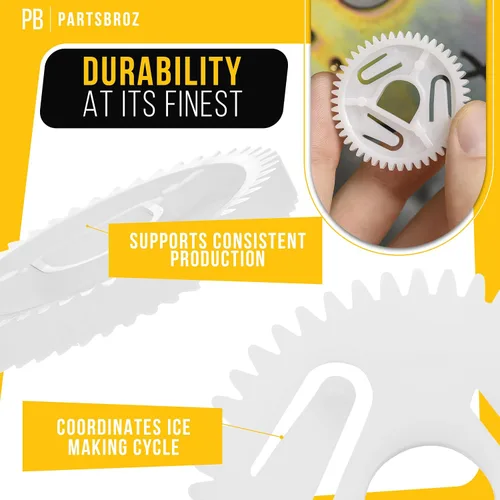 Miniatura 4 de PartsBroz 5304469403 Drive Gear - Máquina de hielo para refrigerador (paquete de 2) - Compatible con Frigidaire Electrolux Kenmore repuesto