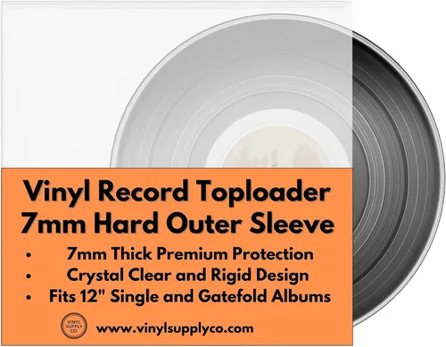 Miniatura 6 de Toploader para discos de vinilo de 12 pulgadas, protector de fundas de disco de vinilo duro, 0.276 in de grosor, funda de almacenamiento duro