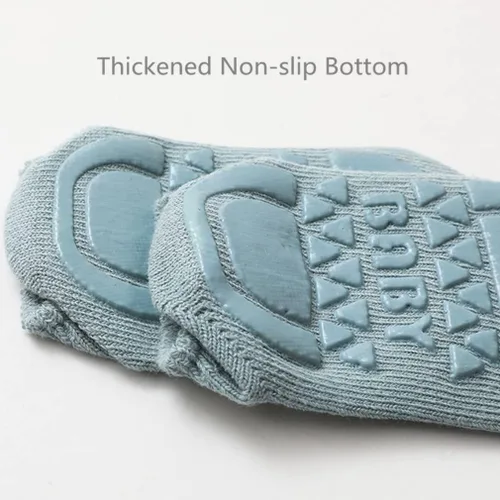 Miniatura 5 de Calcetines antideslizantes para bebé, 8 pares de calcetines antideslizantes para recién nacidos, con empuñaduras, calcetines de tobillo unisex