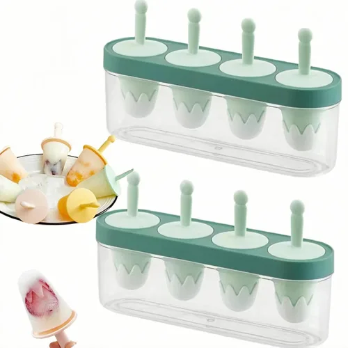 Paquete de 2 mini moldes de silicona para paletas de bebé, moldes para helados, moldes de helado congelados, accesorios de cocina, leche materna de