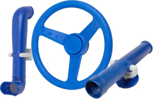 Juego de columpios para telescopio y volante, accesorio para columpio con logotipo SSS, color azul
