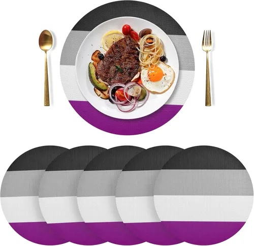 Miniatura 9 de Aruba Flag Round Table Placemats 15 Inch, Seasonal Table Mats Modern Place Mats for Dining, Kitchen, Parties, Camping